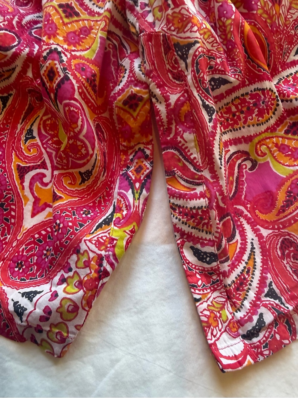 Athleta Pink Paisley Swim Cover-Up Tunic Dress Drawstring Size Small - Picture 6 of 7